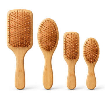 Escova de Cabelo em Bambu Marseilis
