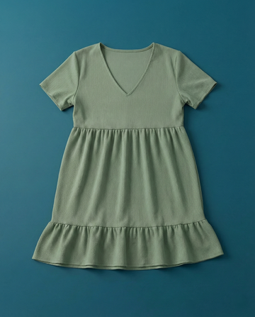 Vestido Peplum Feminino – Modelo Leve