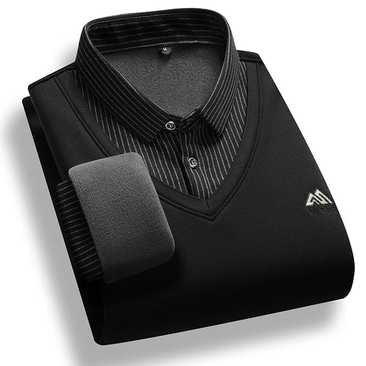 Black Fleece Sweater Shirt